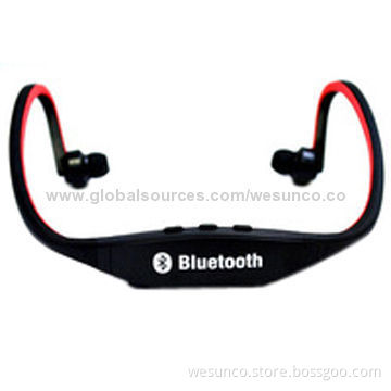 Low-price Bluetooth stereo earphone with mic for sports, v4.0 + EDR